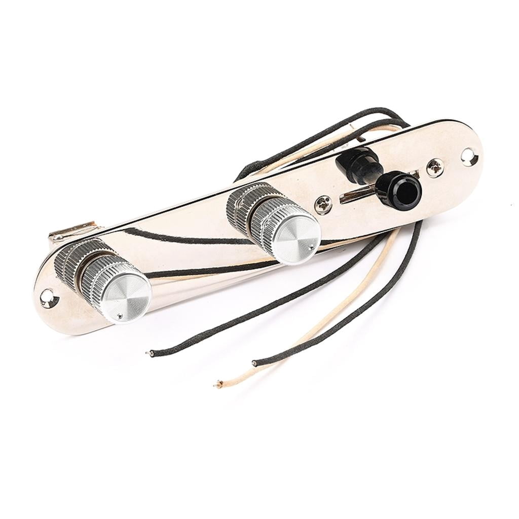 Yihuala Prewired Guitar Control Plate 3 Way Loaded Control Plate with Knob for Electric Guitar Playing Parts