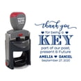 thumbnail image 1 of Printtoo Personalized&nbsp;Blue Self Inking Opner Favor Custom Stamper Thank You For Being A Key Round Heavy Duty Stamp-45 mm, 1 of 6