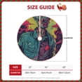 thumbnail image 2 of Sikiie Neon Zombie Skull Christmas Tree Skirt, Christmas Tree Decorations, Christmas Decor, Tree Mat Decoration(30-48IN)-36", 2 of 6