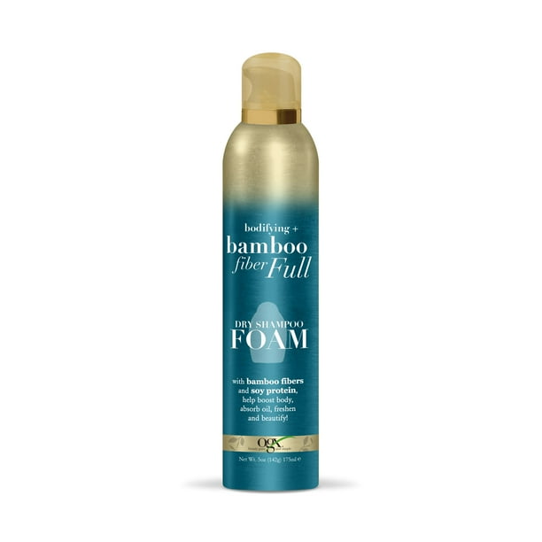 OGX Bodifying + Bamboo Fiber Full Dry Shampoo Foam, 5 oz