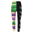 thumbnail image 4 of BiZtdJrK Weekly Sale Leggings for Women 2025 Carnival Graphic Printed Workout Yoga Pants Mardi Gras Full Length Milk Silk Soft High Waisted Tights Multicolor M, 4 of 5