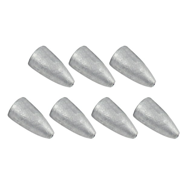 Toystoory Colgante de ojiva de con agujero pasante, pared interior lisa, diseño aerodinámico, pesos, superficie brillante, equipo de pesca Pescar 10g Toystoory OD020945-05
