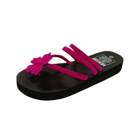 

HSMQHJWE Ladies Platform Flip Flops Comfortable Non Slip Walking Flip Flops Soft Yoga Mat Cushioned Insole Wedge Open Toe Sandals