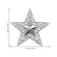 thumbnail image 4 of Broche de estrella de aleación con incrustaciones de diamantes de imitación para ropa, broche de moda para traje, elegante broche de insignia para damas., 4 of 4