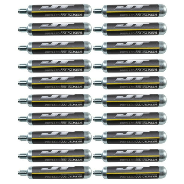 JT Paintball PreFilled 90 Gram Co2 Cartridge 20 Pack