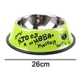 thumbnail image 2 of Utensilios de comida para mascotas cuenco para perros de acero inoxidable cuenco antideslizante para mascotas patrón de dibujos animados 26cm MFZFUKR CPB-DE-SSW2358-5, 2 of 5