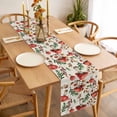 thumbnail image 3 of Table Runner 70 Inches Long for Kitchen Dining, Red Mushrooms Dresser Scarf Farmhouse, Dining Table Decorations for Wedding/Parties, Maple Leaves Plants Vintage Botanical 13 x 70 In, 3 of 8