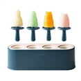 thumbnail image 4 of Juego de Moldes para Paletas Caseras, Juego de 4 Piezas para Hacer Paletas de Silicona Caseras, Moldes Reutilizables para Cocina DIY, Azul Oscuro, 4 of 5