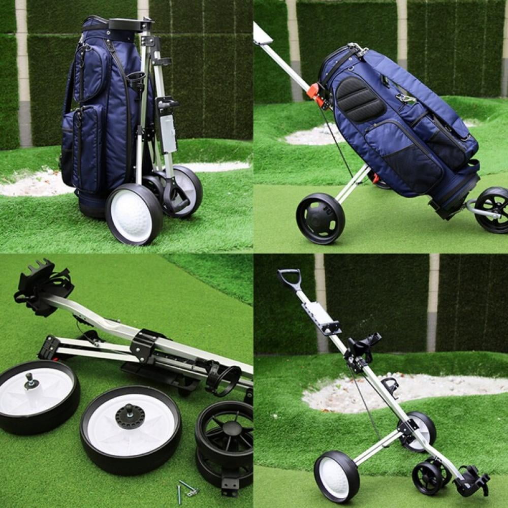 Buy Malisata Folding Golf Bag Trolley Outdoor Sports Golf Push Pull Cart Golf Pitch Tool