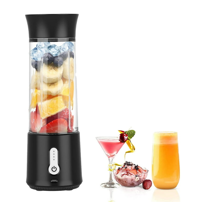 Portable Electric Mini Blender 500ML Type-C Rechargeable Fruit Mixers Juice  Maker Machine Multifunction for Home Travel Sports