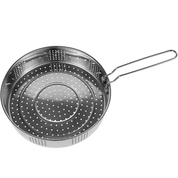 BESTYASH Cesta De Vapor De Acero Inoxidable Para Verduras Con Asas Plegables Y Alta Resistencia Para Cocina En Casa