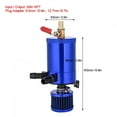 thumbnail image 1 of Oil Catch Can Tank, Universal Aluminum Alloy Oil Tank Reservoir Catch Can with 2 Port Accessory Kit, 1 of 7