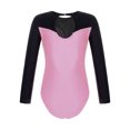 thumbnail image 4 of YiZYiF Kids Girls Rhythmic Gymnastics Jumpsuit Long Sleeve Ballet Dance Leotard Shiny Rhinestones Metallic Bodysuit Pink 14, 4 of 7