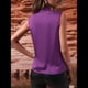 thumbnail image 4 of Blusa Elegante de Satén Cruzada con Cuello en V y Sin Mangas para Mujer Púrpura L, 4 of 8
