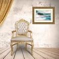thumbnail image 3 of Naskrent, Delores 24x17 Gold Ornate Wood Framed with Double Matting Museum Art Print Titled - Lapping Waves, 3 of 4