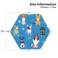 thumbnail image 3 of Balery 6 Pcs Cute Dogsleather Coasters Set, Drink Table Cup Coasters For Living Room Kitchen Coffee Decor, 3 of 9