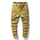 thumbnail image 1 of Pantalones largos de moda para hombre, casuales, de color sólido, cargo, con bolsillos y cremallera, cintura elástica, pantalones largos de algodón para hombre., 1 of 9