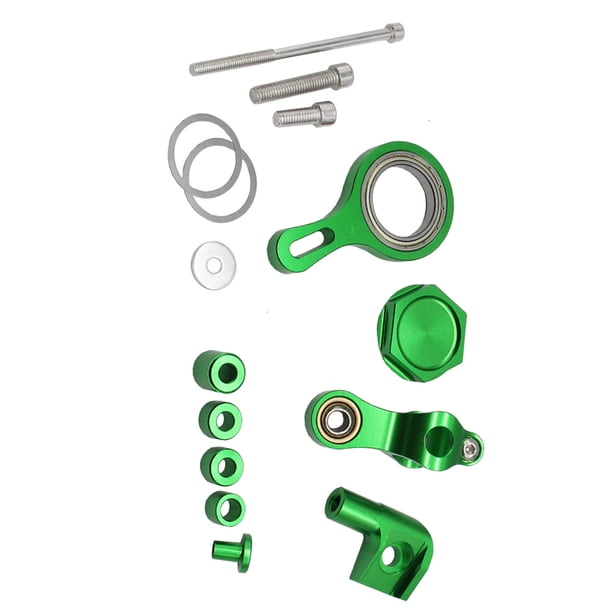 Riwesomey Kit de soporte de montaje, herramientas de modificación, amortiguador de dirección de motocicleta, piezas resistentes, montajes de reparación, Accesorios para motos Verde Riwesomey VI021468-03B