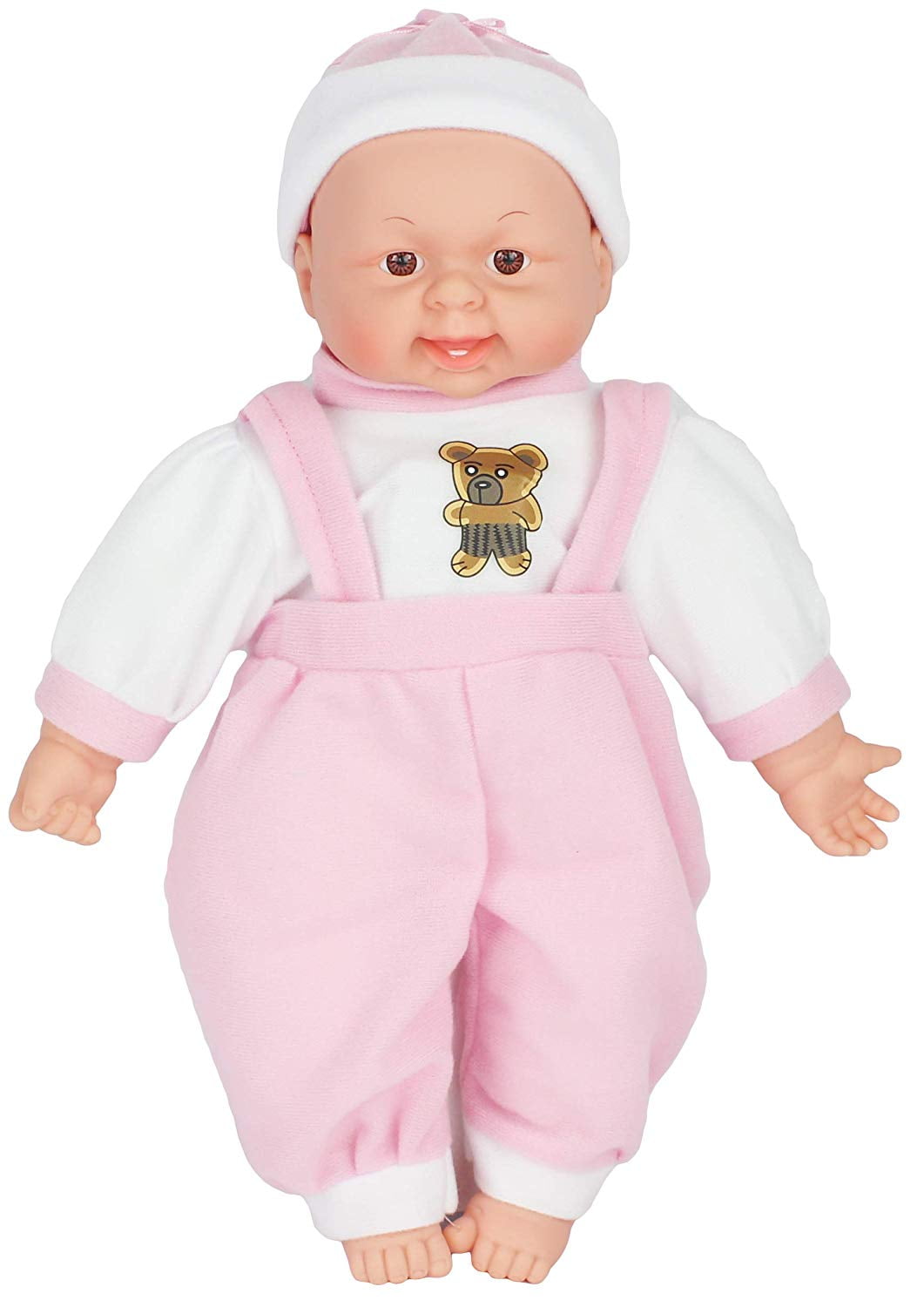 Battery Operated Pretend Play Singing 15" Baby Toy Doll, Soft Rubber