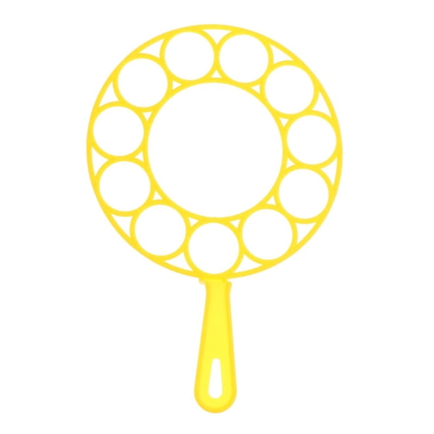 Lot De 2 Bâtons à Bulles à Cordon Bipolaire + 6 Outils à Bulles, Jouets D'extérieur Pour Enfants, Fêtes Et Plage, 54 Cm, Couleurs Jaune Et Violet