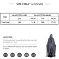 thumbnail image 3 of Ghost Cloak, Tattered Grim Reaper, Cloak Hooded Gauze, Robe Distressed Fringe, Tattered Grim Reaper Cloak Hooded Gauze Robe Distressed Fringe Halloween Costume for Spooky Season, Wine One Size, 3 of 7