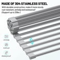 thumbnail image 6 of Roll Up Dish Drying Rack Stainless Steel Over the Sink Drainer Kitchen Dish Rack (17.7''x 13.7''), 6 of 7