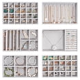 thumbnail image 1 of Bandejas organizadoras de joyas ProCase, apilables, 6 capas, color gris, 1 of 8