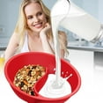thumbnail image 4 of Split Cereal Bowl, Cereal Bowl Separate Milk, Moisture Resistant Cereal Bowl, Never Soggy Cereal Bowl for Snack Milk(White), 4 of 7