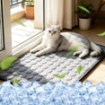 thumbnail image 5 of Self Cooling Pet Mat Ice Silk Cat Dog Cooling Cushion Washable Foldable Summer Cool Pad Breathable Mesh Back Heat Relief Sleeping Blanket for Indoor Car Travel Outdoor, 5 of 6