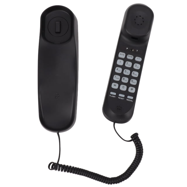 Teléfono de Color para Pared o Escritorio Teléfono Fijo Montable en la Pared para el Hogar Volumen Ajustable Teléfono Doméstico con Botones Grandes para Personas Mayores