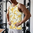 thumbnail image 5 of KLL Banana Print Men's Muscle Gym Workout Stringer Tank Tops Bodybuilding Fitness T-Shirts Tank Tops Men-Large, 5 of 7