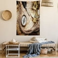 thumbnail image 2 of Compass Tapestry, Vintage Navigation Voyage Theme Lifestyle Image with Sextant and Compass Discovery Tools, Wall Hanging for Bedroom Living Room Dorm Decor, 40W X 60L Inches, Cream, by Ambesonne, 2 of 5
