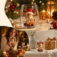 thumbnail image 6 of Cute Christmas Collection Commemorative Glass Cup Large Capacity 2D Printed Glass For Daily Drink Holiday Table Decor Gift, 6 of 8