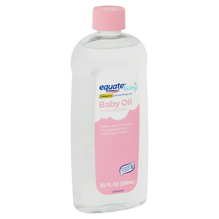 Equate Baby Hypoallergenic Baby Oil, 20 fl oz (Best Natural Baby Oil)