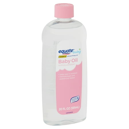 Equate Baby Hypoallergenic Baby Oil, 20 fl oz