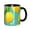 Black, variant on Lemon Bubble Coffee Mug Fun Custom Ceramic Mugs 11oz Red