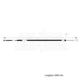 thumbnail image 2 of Cable Chicote Embrague Compatible Con Toyota Corolla 1.6L 1979 1980 1981 1982 1983 1984 1985 1986 CAHSA Cable Chicote Acelerador, 2 of 6