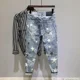 thumbnail image 5 of Pantalones vaqueros elásticos con estampado de estrellas para hombre, pantalones vaqueros para hombre, estilo hip hop, elásticos, moda 2024, holgados, estilo coreano, talla grande, 5 of 5