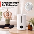 thumbnail image 2 of Smart Humidifiers for Bedroom, 3.5L Top Fill Cool Mist Humidifier, 24dB Quiet Runtime, Humidity Control, Air Humidifier with Night Light, for Baby, Plants, Home, 2 of 7
