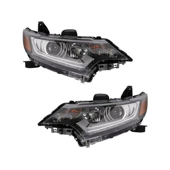 Headlight Assembly Set 2 Piece - Compatible with 2016 - 2020 Mitsubishi Outlander 2017 2018 2019