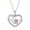 Pink, variant on Rynsito Stethoscope Necklace 925 Sterling Silver Nurse Pendant with 12 Months Birthstone, Graduation Gifts Medical Jewelry for Doctor Nurse Medical Student RN