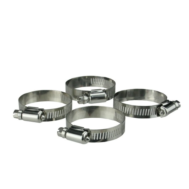 2.75" Stainless Steel Adjustable Swimming Pool Hose Clamps Set of 4