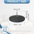 thumbnail image 2 of Uxcell 12Pcs Furniture Moving Pad with Nail, 1-3/8" Round Furniture Slider, Gray Blue, 2 of 6