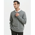 thumbnail image 3 of Toptie Mens Crewneck Soft Cotton Long Sleeve Jumper Pullover Sweater, 3 of 10