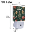 thumbnail image 4 of Yayeee LED Night Light for The Home Plug in With Light Sensors 2 Pack, Yellow Christmas Gingerbread, 4 of 6