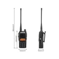 thumbnail image 2 of Dual Band Dual Standby Dual Display 5W Handheld Two Way Radio Walkie Talkie Black, 2 of 5