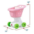 thumbnail image 5 of Step2 Little Helper's Pink Toddler Plastic Shopping Cart for Girls, 5 of 14