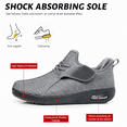 thumbnail image 5 of Mens Extra Wide Slip On Shoes, Breathable Knit Upper Air Cushion Sole Non Slip Casual Sneakers for Wide Feet Swollen Feet, 5 of 6