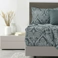 thumbnail image 4 of Luxury Deep Pocket 6 Piece Bed Sheet Set 1800 Series Hotel Comfort Paisley Sheet, 4 of 10