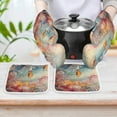 thumbnail image 6 of Underwater World Ship Coral Insulated Gloves And Pot Mats (four Piece Set), 6 of 6